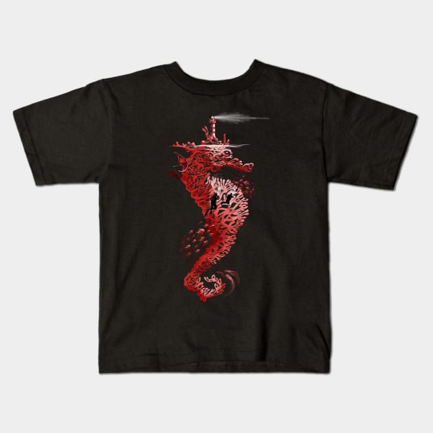 Dreamlike coral Kids T-Shirt by Aliriza